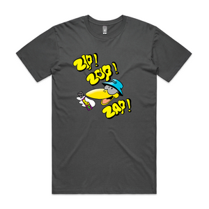 Zip Zop Zappo Tee by Lonely Kids Club. All clothing from our T-shirts to our shorts and hoodies are ethically made, and printed packed and shipped from Sydney.
