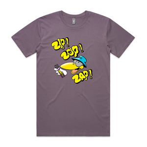 Zip Zop Zappo Tee by Lonely Kids Club. All clothing from our T-shirts to our shorts and hoodies are ethically made, and printed packed and shipped from Sydney.