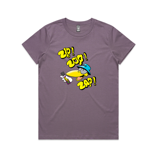 Zip Zop Zappo Tee by Lonely Kids Club. All clothing from our T-shirts to our shorts and hoodies are ethically made, and printed packed and shipped from Sydney.