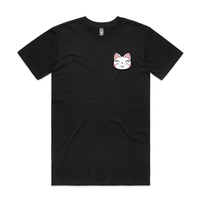 Bad Luck Cat Tee by Lonely Kids Club. All clothing from our T-shirts to our shorts and hoodies are ethically made, and printed packed and shipped from Sydney.