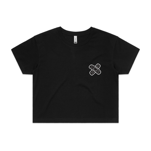 Bandaid Tee by Lonely Kids Club. All clothing from our T-shirts to our shorts and hoodies are ethically made, and printed packed and shipped from Sydney.