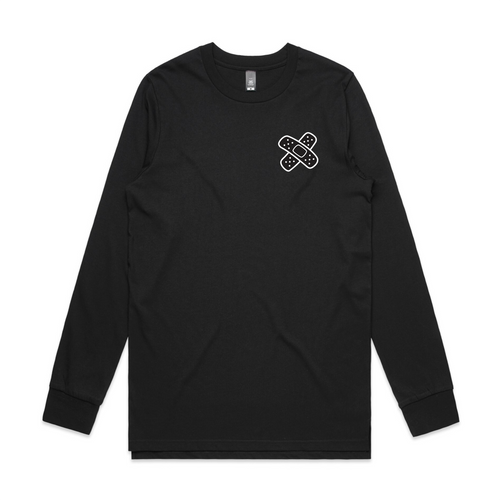 Bandaid Tee by Lonely Kids Club. All clothing from our T-shirts to our shorts and hoodies are ethically made, and printed packed and shipped from Sydney.