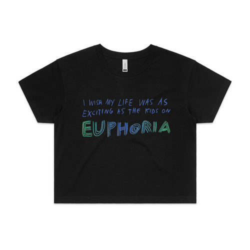 Euphoria Tee by Lonely Kids Club. All clothing from our T-shirts to our shorts and hoodies are ethically made, and printed packed and shipped from Sydney.
