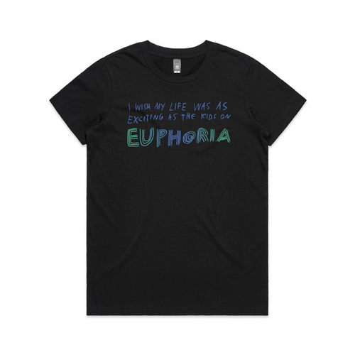 Euphoria Tee by Lonely Kids Club. All clothing from our T-shirts to our shorts and hoodies are ethically made, and printed packed and shipped from Sydney.