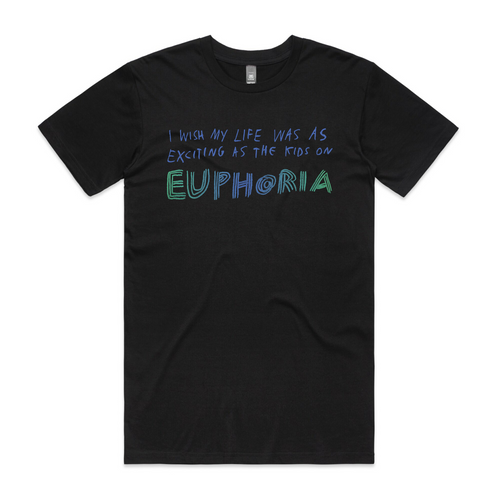 Euphoria Tee by Lonely Kids Club. All clothing from our T-shirts to our shorts and hoodies are ethically made, and printed packed and shipped from Sydney.