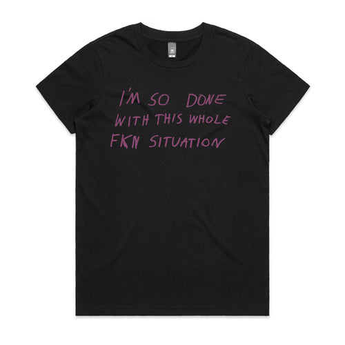 So Done Tee by Lonely Kids Club. All clothing from our T-shirts to our shorts and hoodies are ethically made, and printed packed and shipped from Sydney.