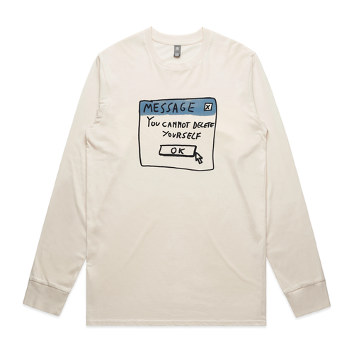 Can't Delete Tee by Lonely Kids Club. All clothing from our T-shirts to our shorts and hoodies are ethically made, and printed packed and shipped from Sydney.