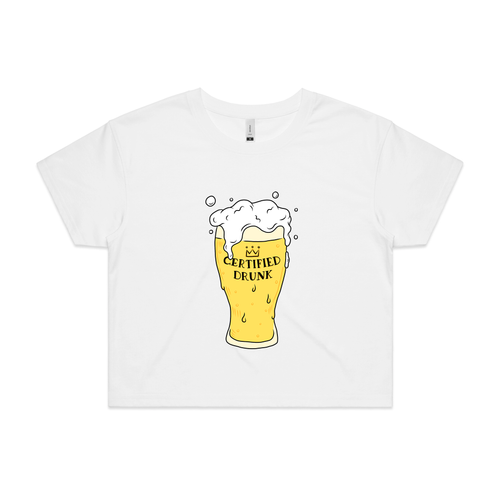 Certified Drunk Tee by Lonely Kids Club. All clothing from our T-shirts to our shorts and hoodies are ethically made, and printed packed and shipped from Sydney.