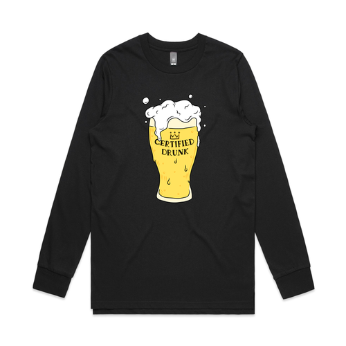 Certified Drunk Tee by Lonely Kids Club. All clothing from our T-shirts to our shorts and hoodies are ethically made, and printed packed and shipped from Sydney.