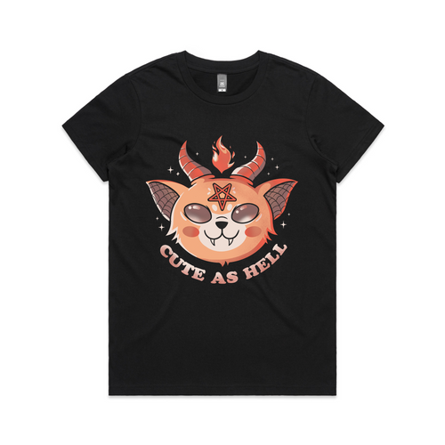 Cute As Hell Tee by Lonely Kids Club. All clothing from our T-shirts to our shorts and hoodies are ethically made, and printed packed and shipped from Sydney.