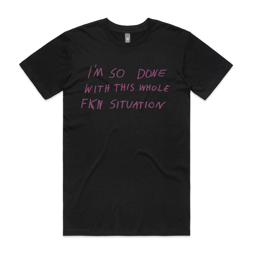 So Done Tee by Lonely Kids Club. All clothing from our T-shirts to our shorts and hoodies are ethically made, and printed packed and shipped from Sydney.