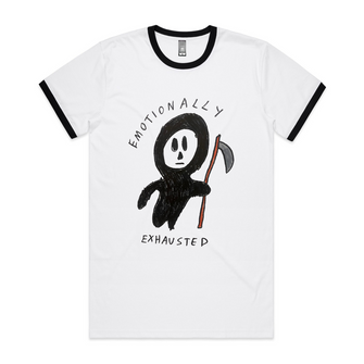 Emotionally Exhausted Ringer Tee