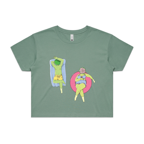 Floaty Time Tee by Lonely Kids Club. All clothing from our T-shirts to our shorts and hoodies are ethically made, and printed packed and shipped from Sydney.