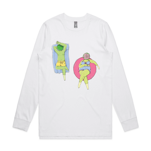 Floaty Time Tee by Lonely Kids Club. All clothing from our T-shirts to our shorts and hoodies are ethically made, and printed packed and shipped from Sydney.