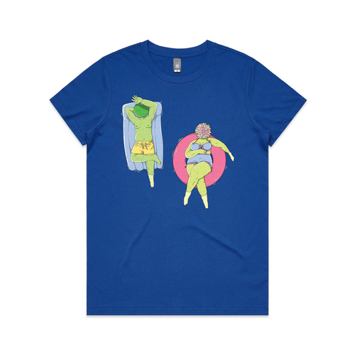 Floaty Time Tee by Lonely Kids Club. All clothing from our T-shirts to our shorts and hoodies are ethically made, and printed packed and shipped from Sydney.