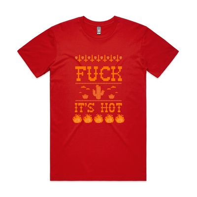 Fuck It's Hot Tee by Lonely Kids Club. All clothing from our T-shirts to our shorts and hoodies are ethically made, and printed packed and shipped from Sydney.