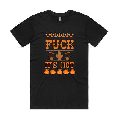Fuck It's Hot Tee by Lonely Kids Club. All clothing from our T-shirts to our shorts and hoodies are ethically made, and printed packed and shipped from Sydney.