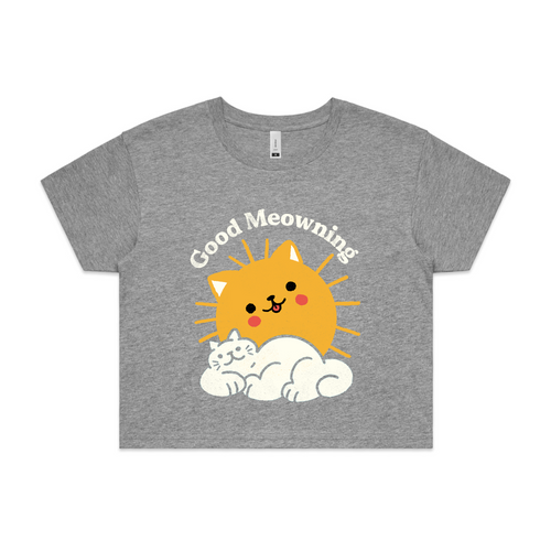 Good Meowning Tee by Lonely Kids Club. All clothing from our T-shirts to our shorts and hoodies are ethically made, and printed packed and shipped from Sydney.