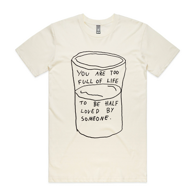 Full Of Love Tee by Lonely Kids Club. All clothing from our T-shirts to our shorts and hoodies are ethically made, and printed packed and shipped from Sydney.