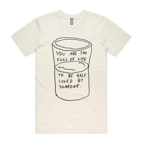 Full Of Love Tee by Lonely Kids Club. All clothing from our T-shirts to our shorts and hoodies are ethically made, and printed packed and shipped from Sydney.