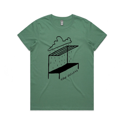 How Useless Tee by Lonely Kids Club. All clothing from our T-shirts to our shorts and hoodies are ethically made, and printed packed and shipped from Sydney.