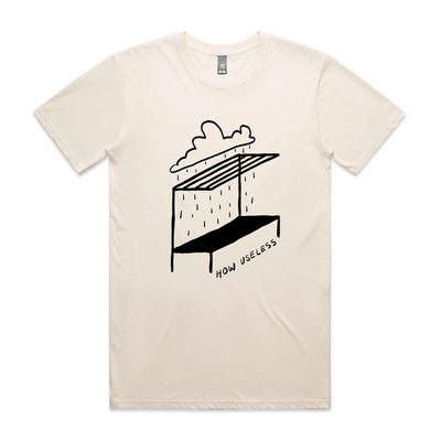 How Useless Tee by Lonely Kids Club. All clothing from our T-shirts to our shorts and hoodies are ethically made, and printed packed and shipped from Sydney.