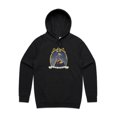 King Chicken Hoodie by Lonely Kids Club. All clothing from our T-shirts to our shorts and hoodies are ethically made, and printed packed and shipped from Sydney.