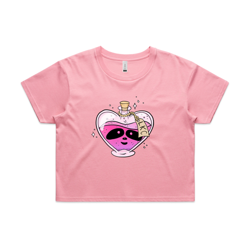 Love Potion Tee by Lonely Kids Club. All clothing from our T-shirts to our shorts and hoodies are ethically made, and printed packed and shipped from Sydney.