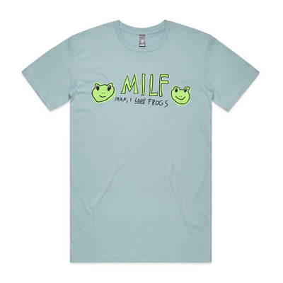 Man I Love Frogs Tee by Lonely Kids Club. All clothing from our T-shirts to our shorts and hoodies are ethically made, and printed packed and shipped from Sydney.
