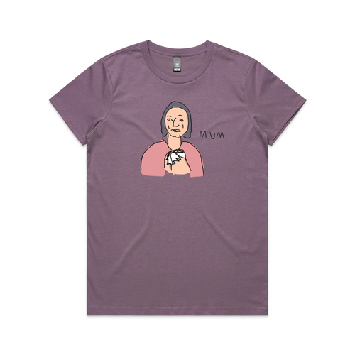 Mum and Tea Tee by Lonely Kids Club. All clothing from our T-shirts to our shorts and hoodies are ethically made, and printed packed and shipped from Sydney.