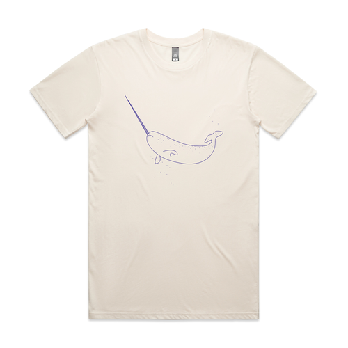 Narwhal Tee by Lonely Kids Club. All clothing from our T-shirts to our shorts and hoodies are ethically made, and printed packed and shipped from Sydney.