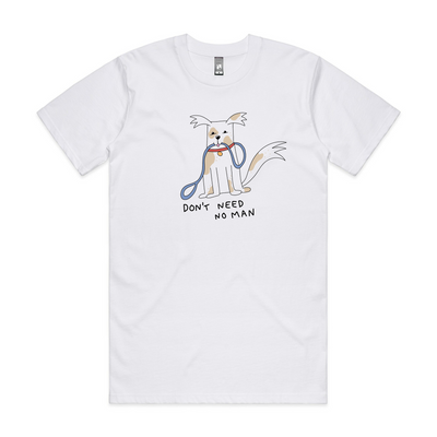 No Man Tee by Lonely Kids Club. All clothing from our T-shirts to our shorts and hoodies are ethically made, and printed packed and shipped from Sydney.