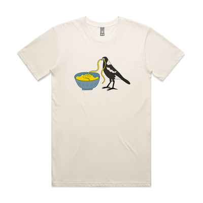 Noodle Maggie Tee by Lonely Kids Club. All clothing from our T-shirts to our shorts and hoodies are ethically made, and printed packed and shipped from Sydney.