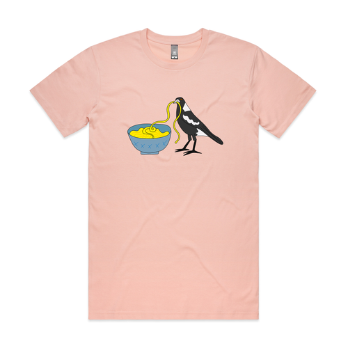 Noodle Maggie Tee by Lonely Kids Club. All clothing from our T-shirts to our shorts and hoodies are ethically made, and printed packed and shipped from Sydney.