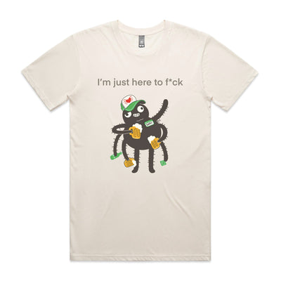 Not Just Here Tee by Lonely Kids Club. All clothing from our T-shirts to our shorts and hoodies are ethically made, and printed packed and shipped from Sydney.