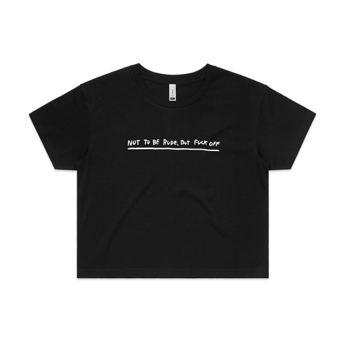 Not To Be Rude Tee by Lonely Kids Club. All clothing from our T-shirts to our shorts and hoodies are ethically made, and printed packed and shipped from Sydney.