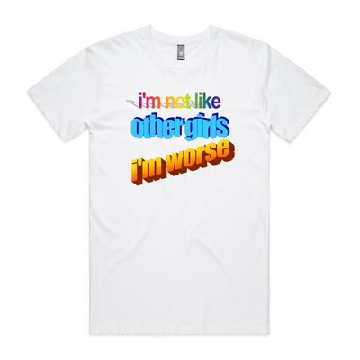 Other Girls Tee by Lonely Kids Club. All clothing from our T-shirts to our shorts and hoodies are ethically made, and printed packed and shipped from Sydney.