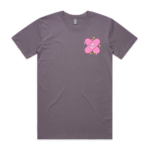 Ouchie Tee by Lonely Kids Club. All clothing from our T-shirts to our shorts and hoodies are ethically made, and printed packed and shipped from Sydney.