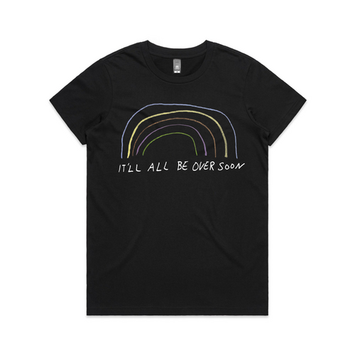 Over Soon Tee by Lonely Kids Club. All clothing from our T-shirts to our shorts and hoodies are ethically made, and printed packed and shipped from Sydney.