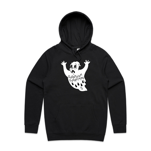 Overthink Everything Hoodie by Lonely Kids Club. All clothing from our T-shirts to our shorts and hoodies are ethically made, and printed packed and shipped from Sydney.