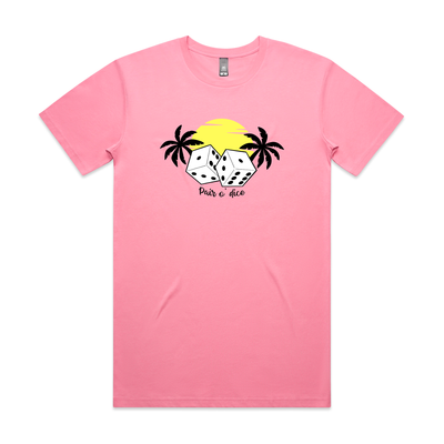 Pair O'Dice Tee by Lonely Kids Club. All clothing from our T-shirts to our shorts and hoodies are ethically made, and printed packed and shipped from Sydney.