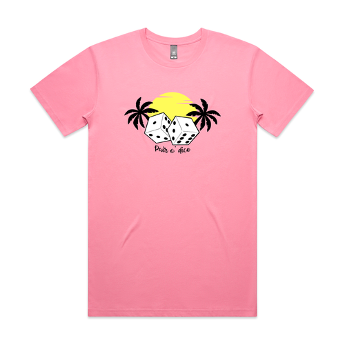 Pair O'Dice Tee by Lonely Kids Club. All clothing from our T-shirts to our shorts and hoodies are ethically made, and printed packed and shipped from Sydney.