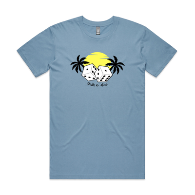 Pair O'Dice Tee by Lonely Kids Club. All clothing from our T-shirts to our shorts and hoodies are ethically made, and printed packed and shipped from Sydney.