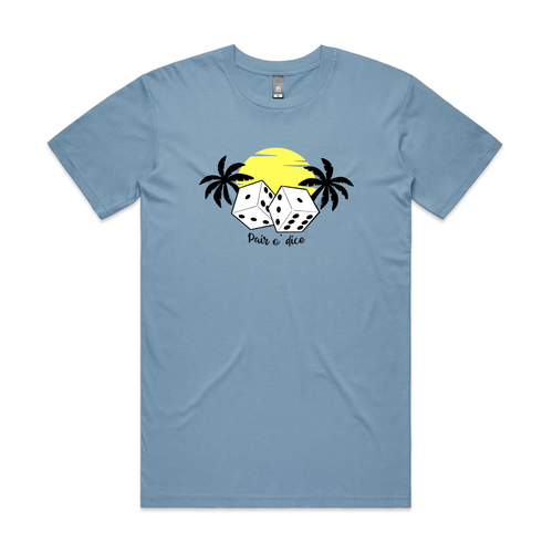 Pair O'Dice Tee by Lonely Kids Club. All clothing from our T-shirts to our shorts and hoodies are ethically made, and printed packed and shipped from Sydney.