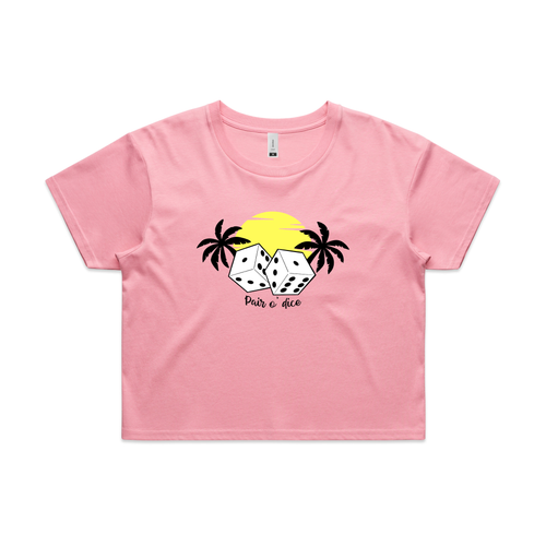 Pair O'Dice Tee by Lonely Kids Club. All clothing from our T-shirts to our shorts and hoodies are ethically made, and printed packed and shipped from Sydney.