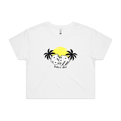 Pair O'Dice Tee by Lonely Kids Club. All clothing from our T-shirts to our shorts and hoodies are ethically made, and printed packed and shipped from Sydney.