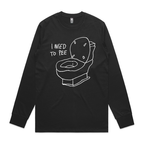 I Need To Pee Tee by Lonely Kids Club. All clothing from our T-shirts to our shorts and hoodies are ethically made, and printed packed and shipped from Sydney.
