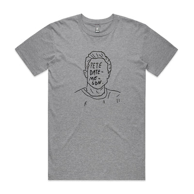 Pete Date-Me-Son Tee by Lonely Kids Club. All clothing from our T-shirts to our shorts and hoodies are ethically made, and printed packed and shipped from Sydney.