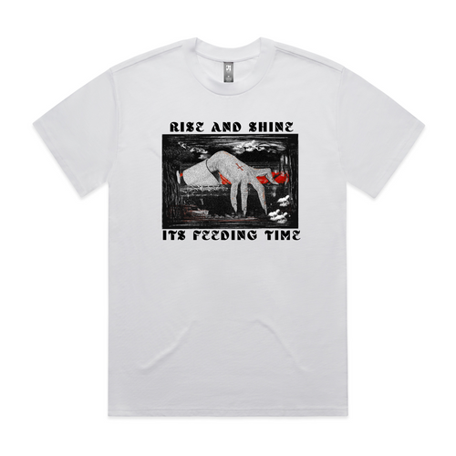 Feeding Time Tee by Lonely Kids Club. All clothing from our T-shirts to our shorts and hoodies are ethically made, and printed packed and shipped from Sydney.