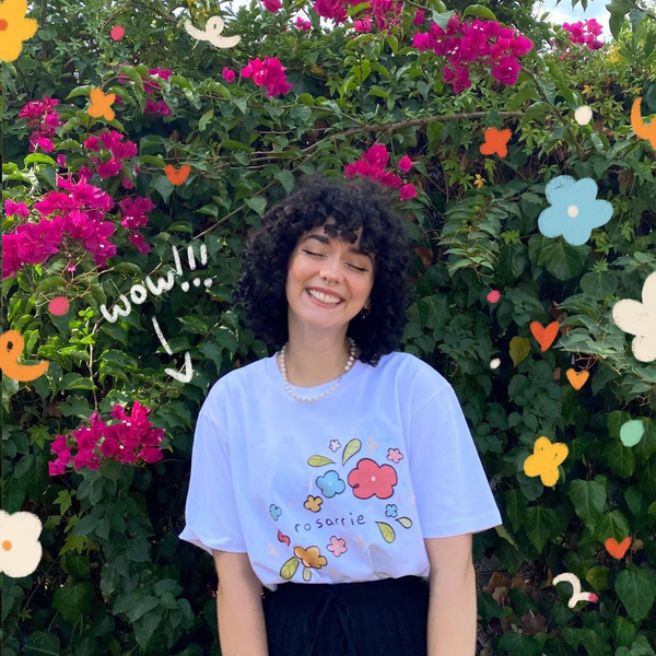 Rosarrie Flowers Tee